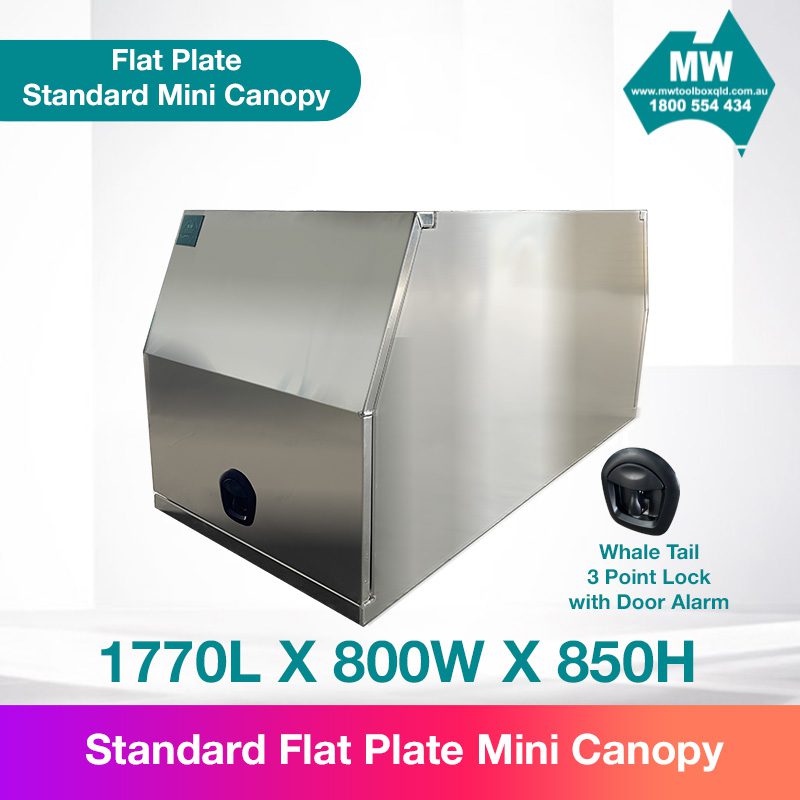Aluminium Ute Canopy Flat Plate Mini Canopy 800mm-1