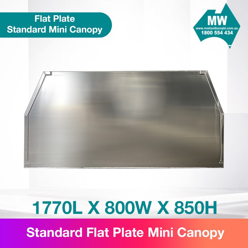 Aluminium Ute Canopy Flat Plate Mini Canopy 800mm-2