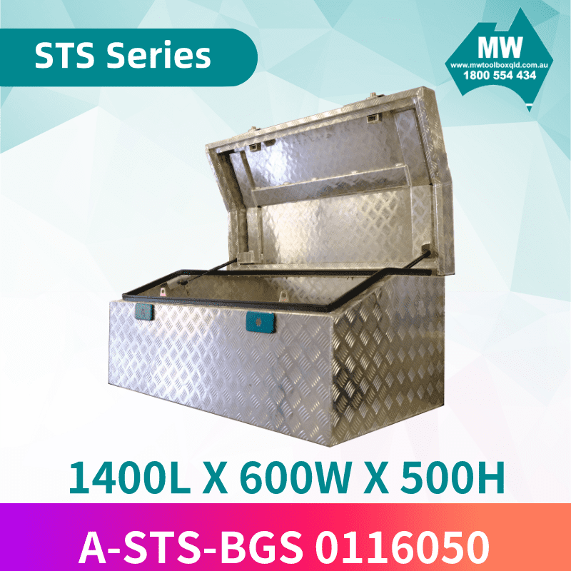 Aluminium Toolbox Top Opening Tapered Chest Style Toolbox (STS) MW