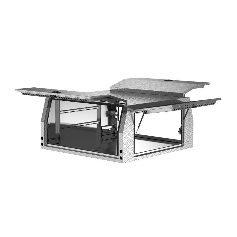 Aluminium Jack Off Ute Canopy Dual Cab Checker Plate 1800mm Long(2)