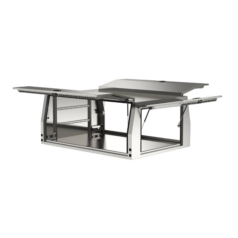 Aluminium Jack Off Ute Canopy Dual Cab Flat Plate 2400mm Long 1000mm High (2)