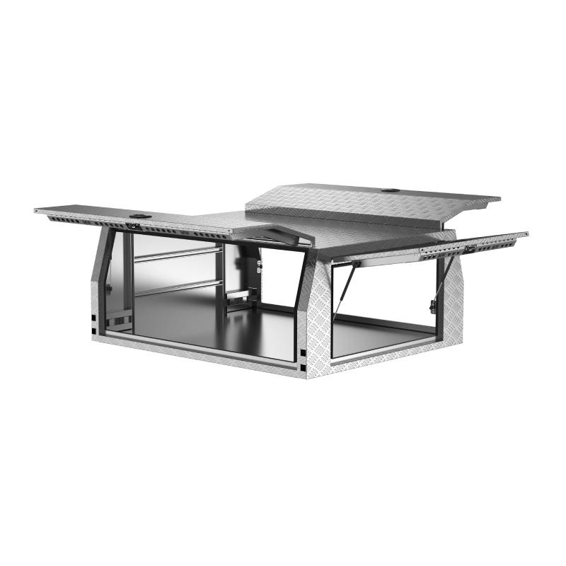 Aluminium Jack Off Ute Canopy Extra Cab Checker Plate 2100mm Long (2)