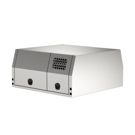 Aluminium Jack Off Ute Canopy Flat Plate Canopy 1800mm with Dog Box - Alloy Finish