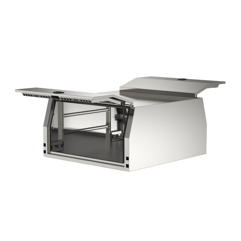 Aluminium Jack Off Ute Canopy Flat Plate Canopy Dual Cab 1650mm Long (2)