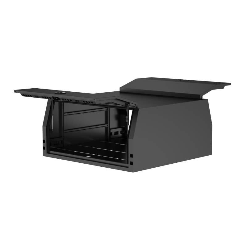 Aluminium Jack Off Ute Canopy Flat Plate Dual Cab 1800mm Long - Black (2)