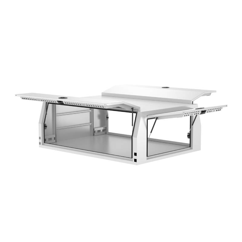Aluminium Jack Off Ute Canopy Single Cab Flat Plate White 2400mm Long (2)