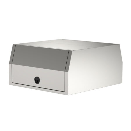 Aluminium Ute Canopy 2-Door Flat Plate Canopy Dual Cab 1650mm Long (non lift-off)