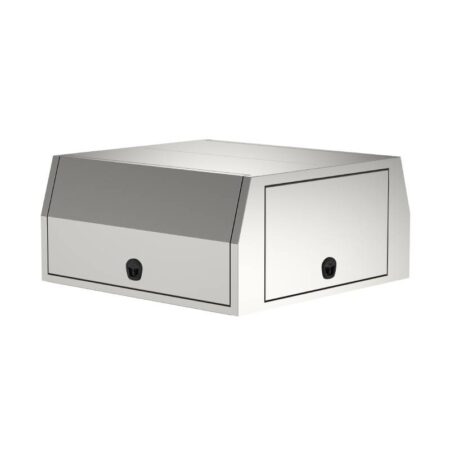 Aluminium Ute Canopy 3-Door Flat Plate Canopy Dual Cab 1800mm Long (non lift-off)