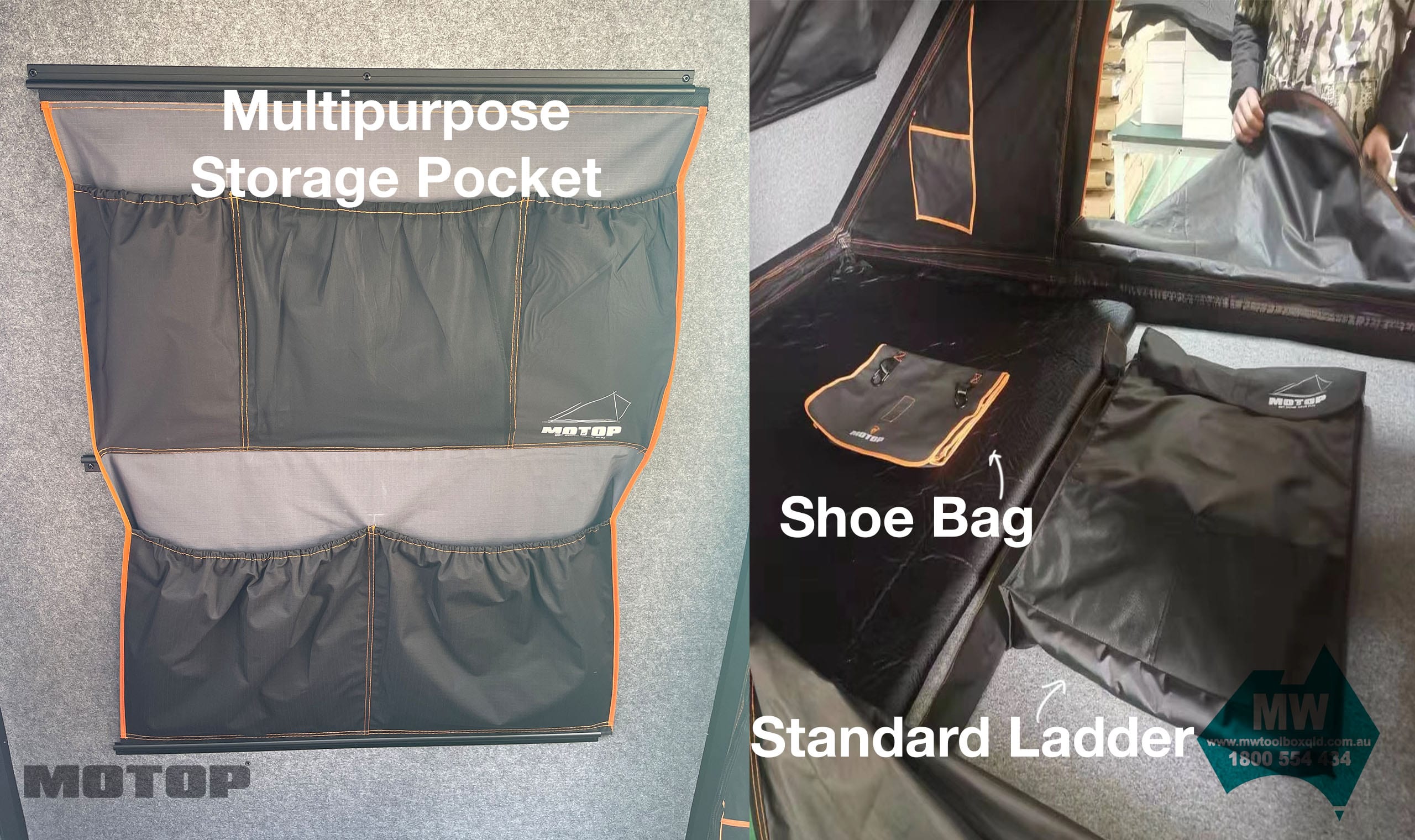 Motop Roof Top Tent Mt 120 V4 Mw Toolbox