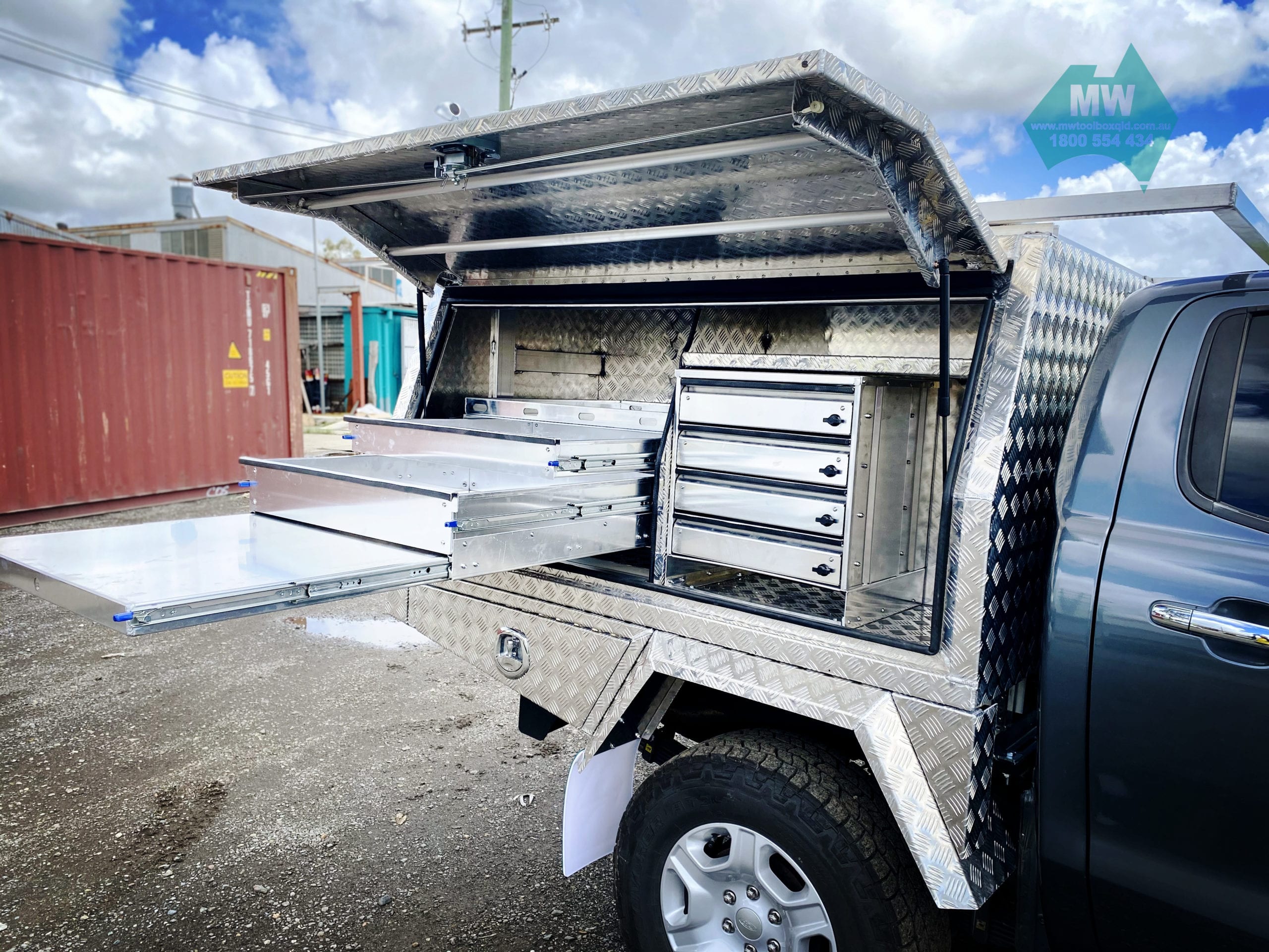 Ford Ranger Chassis Mount Canopy - MW Toolbox QLD