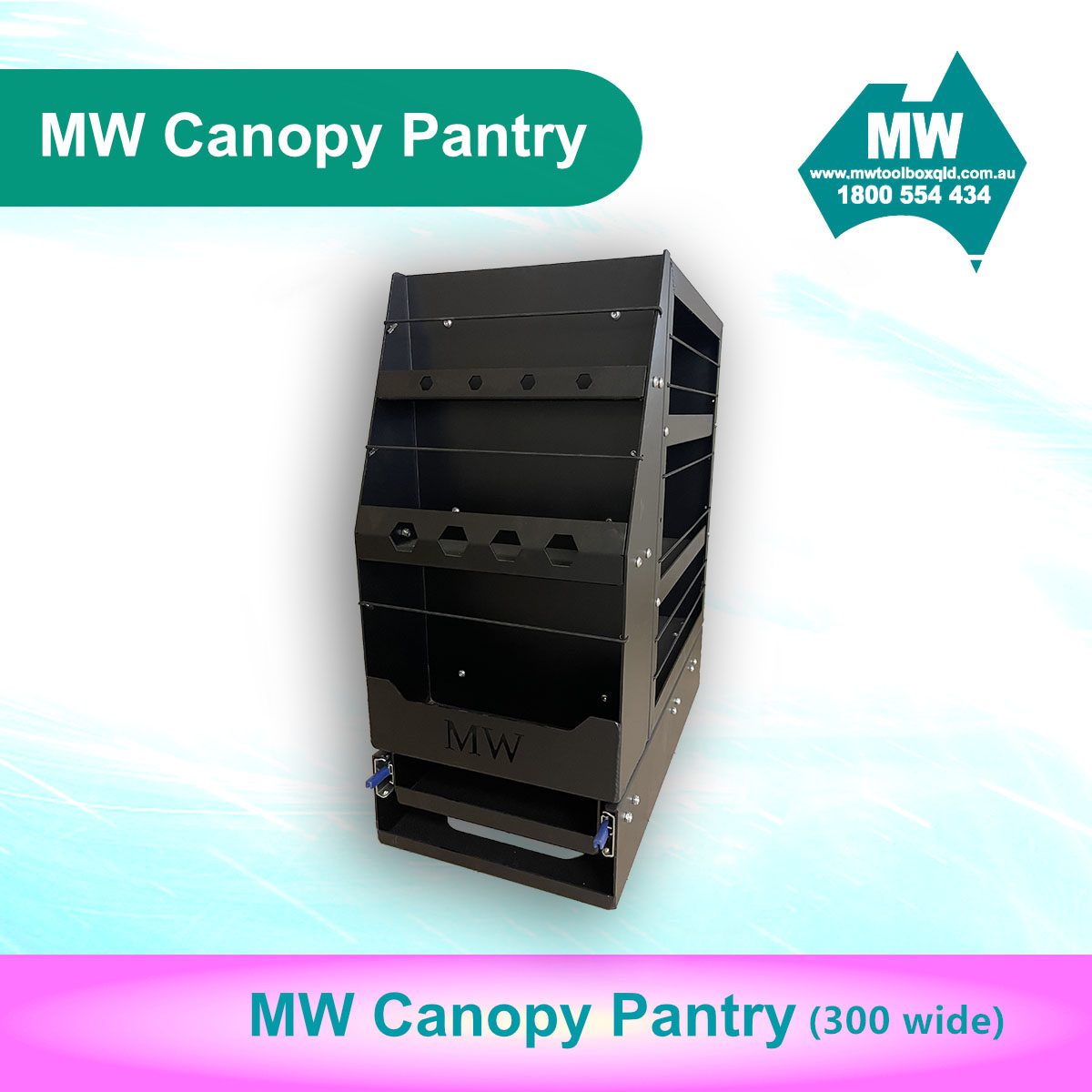 Canopy Pantry (300mm Wide) Canopy Drawer-2