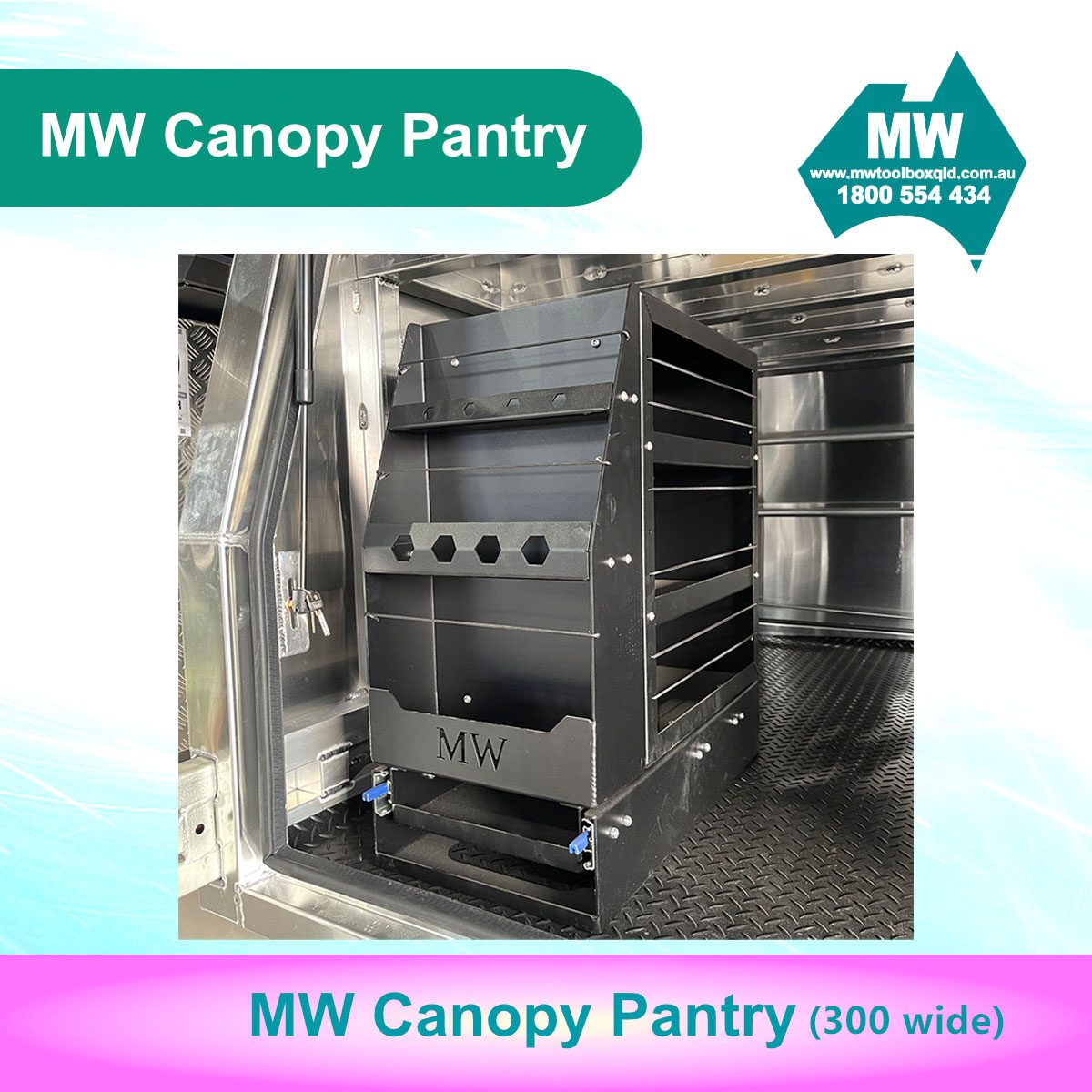 Canopy Pantry (300mm Wide) Canopy Drawer-5