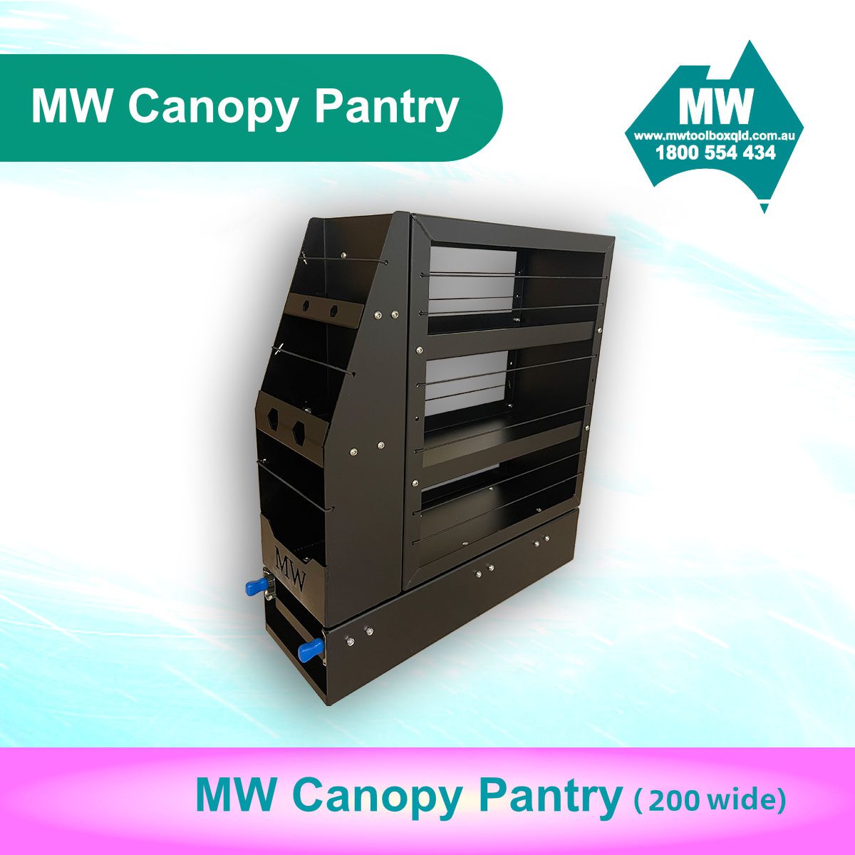 Canopy Pantry (200mm Wide) Canopy Drawer-1