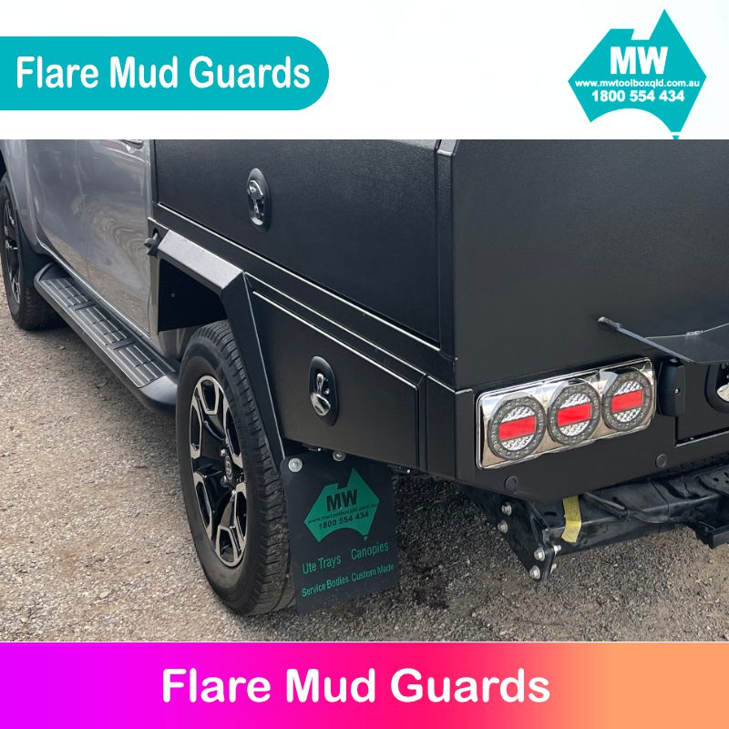 Flare Mud Guards Ute Tray Accessories MW Toolbox