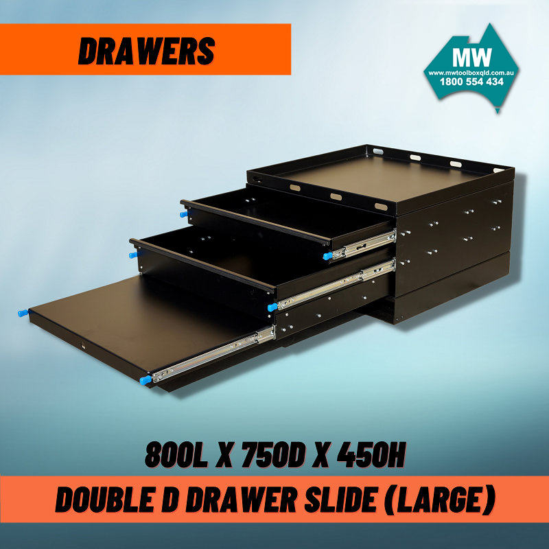 Double D Camping Drawer Black 2