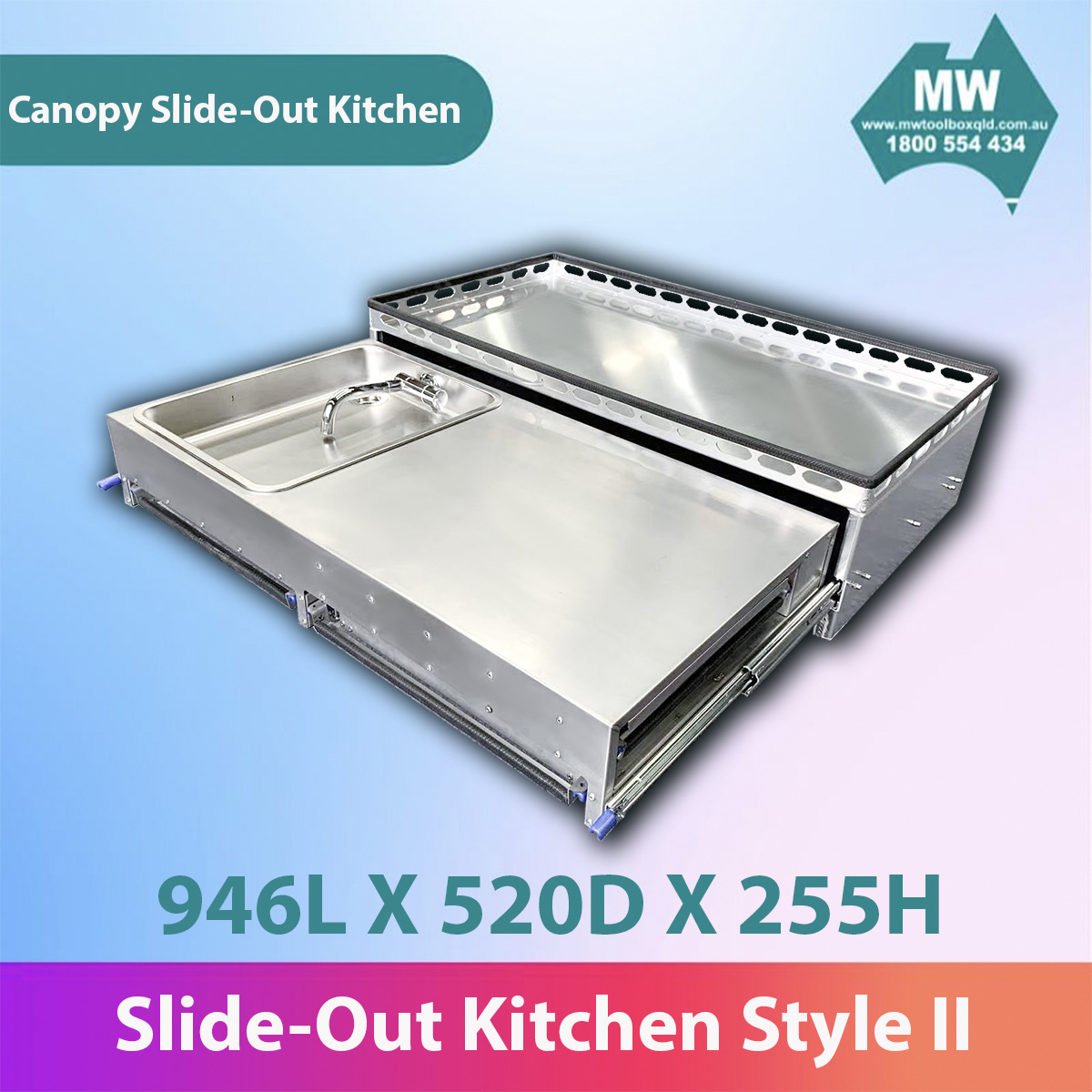 MW SLIDE OUT KITCHEN CANOPY KITCHEN STYLE II-2