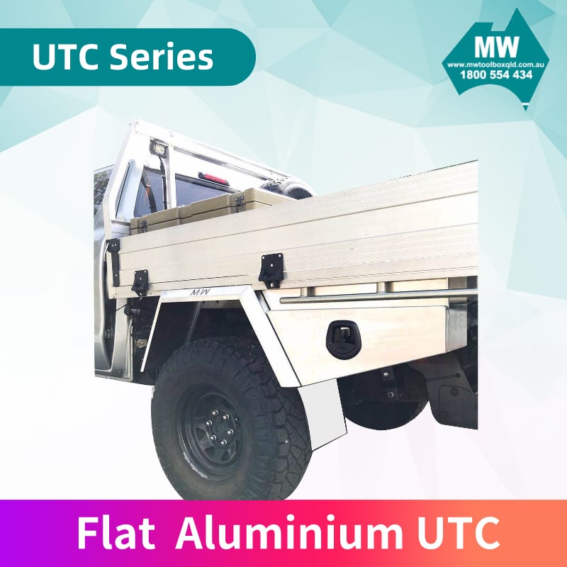 Flat Aluminium Tapered Undertray Toolbox UTC UTE Under Tray Box 900L-5