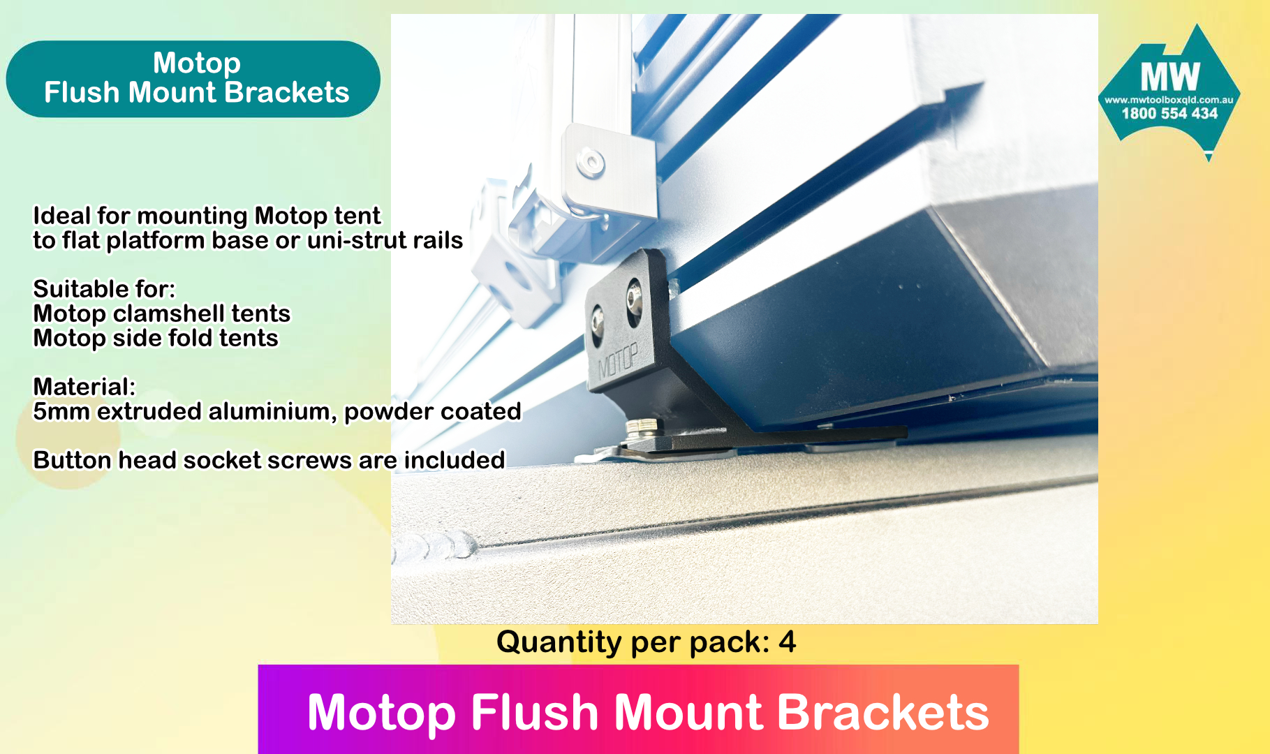 flush mount brackets -2
