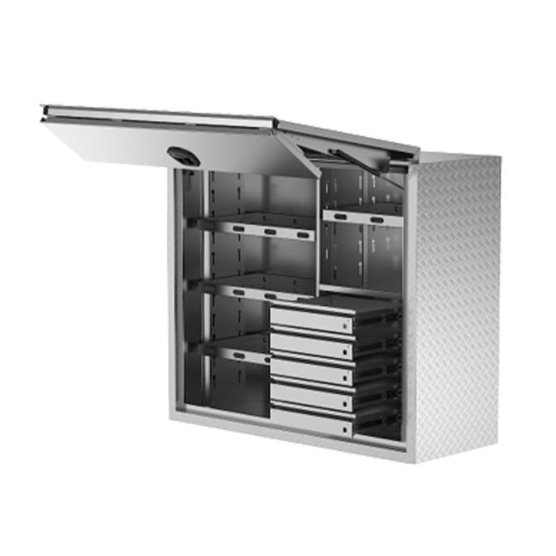Aluminium Truck Toolbox FTIS 1500mm Long (With Shelving and Drawers) (1)