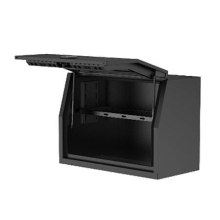 Aluminium Toolbox Full Front Opening Toolbox - Black Edition