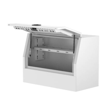 Aluminium Toolbox Half Front Opening Toolbox - White Edition