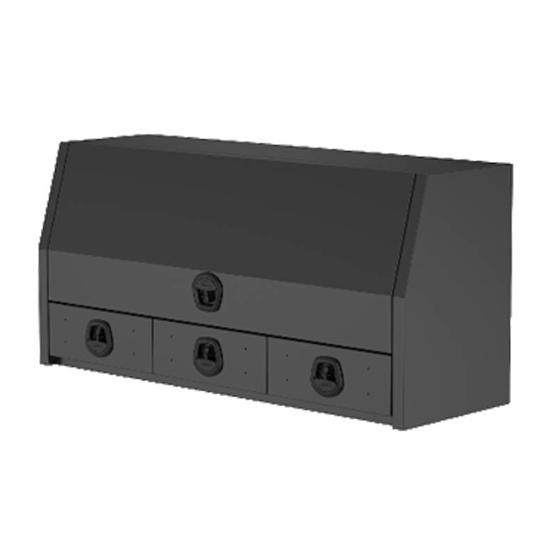 Aluminium Toolbox Front Opening Toolbox With 3 Drawers (FIC 3 Drawers -Black Edition) (2)