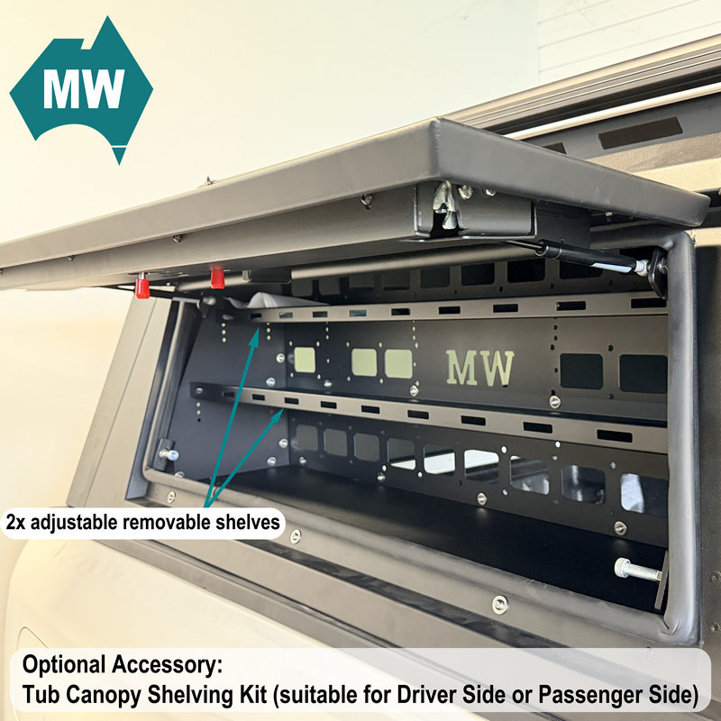 GWM Cannon Alpha Aluminium Tub Canopy Optional Accessory Image