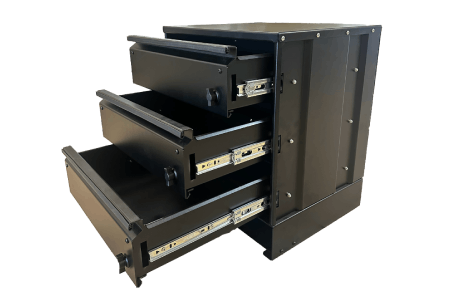 Canopy Drawer Unit 3 Drawers (Small) - Black Edition